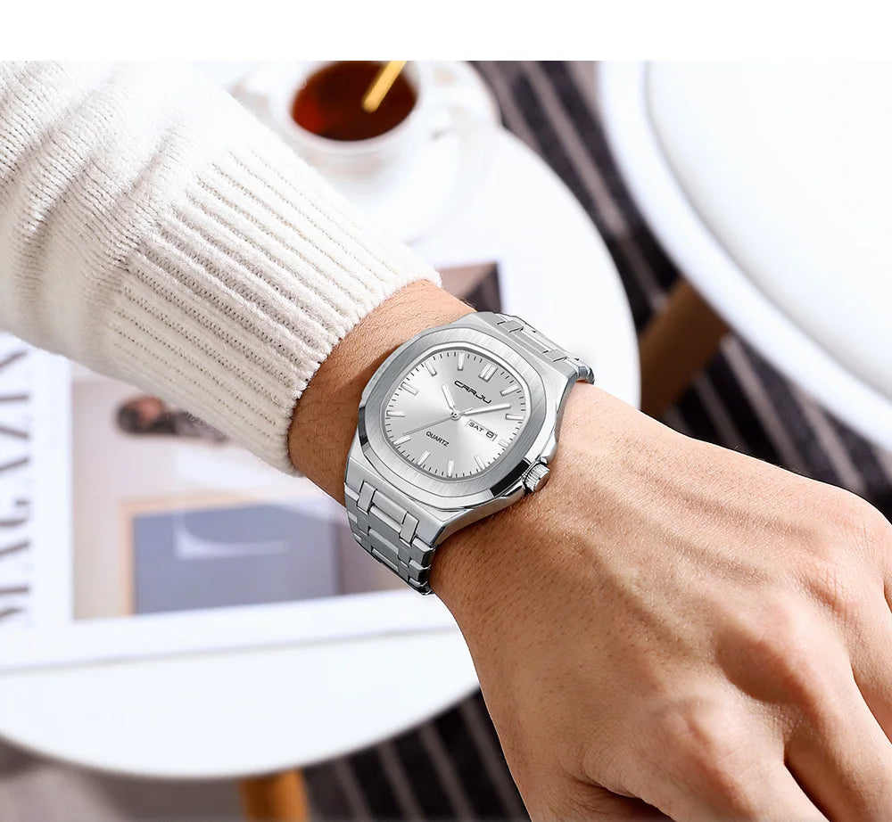 Orologio da uomo in acciaio inossidabile CRRJU