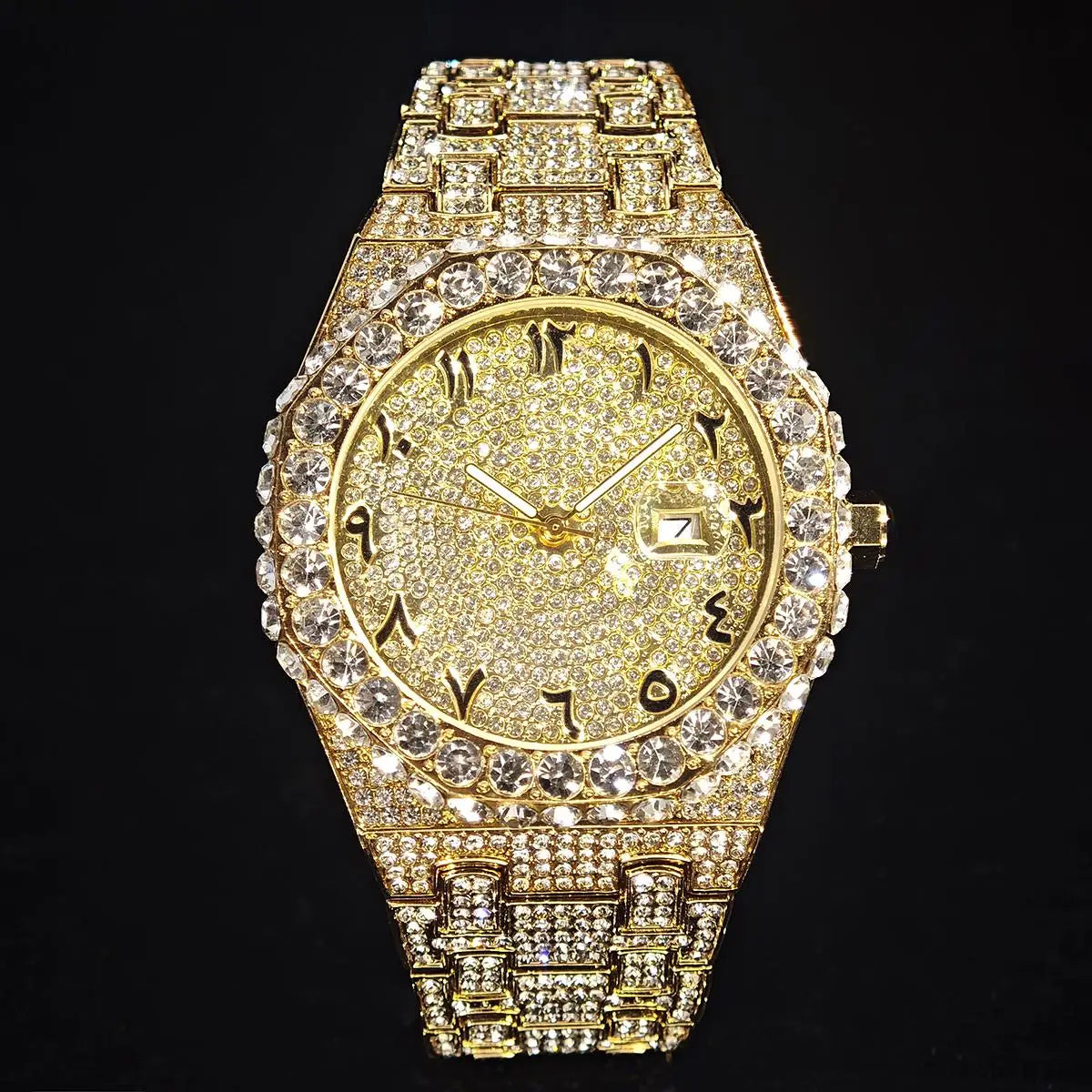 UNIGUET Herren-Hip-Hop-Uhr