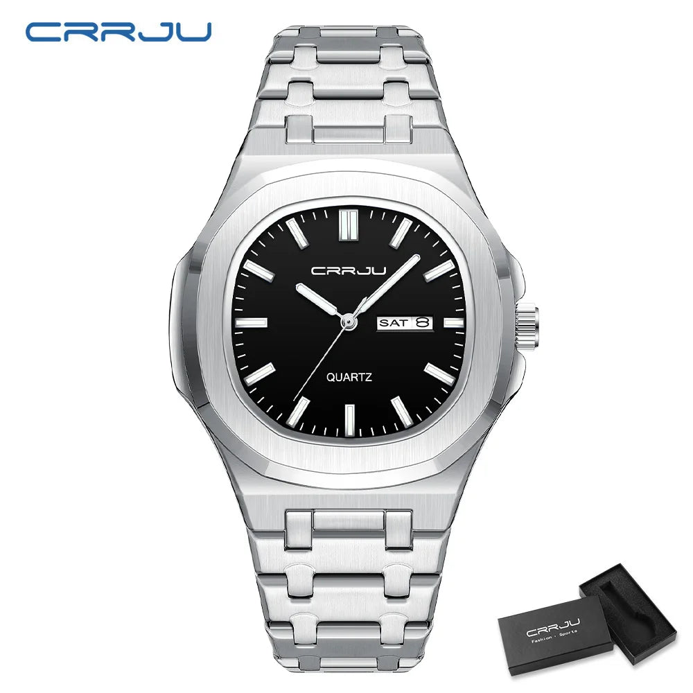 Orologio da uomo in acciaio inossidabile CRRJU