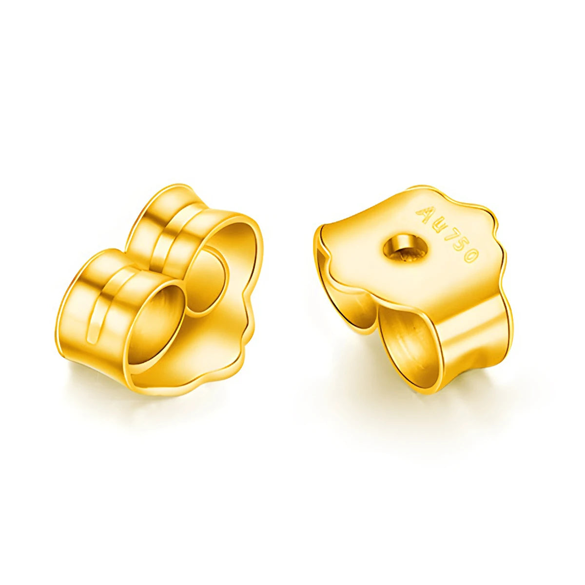 SZJINAO 18K Gold Moissanite Solitaire Earring Studs