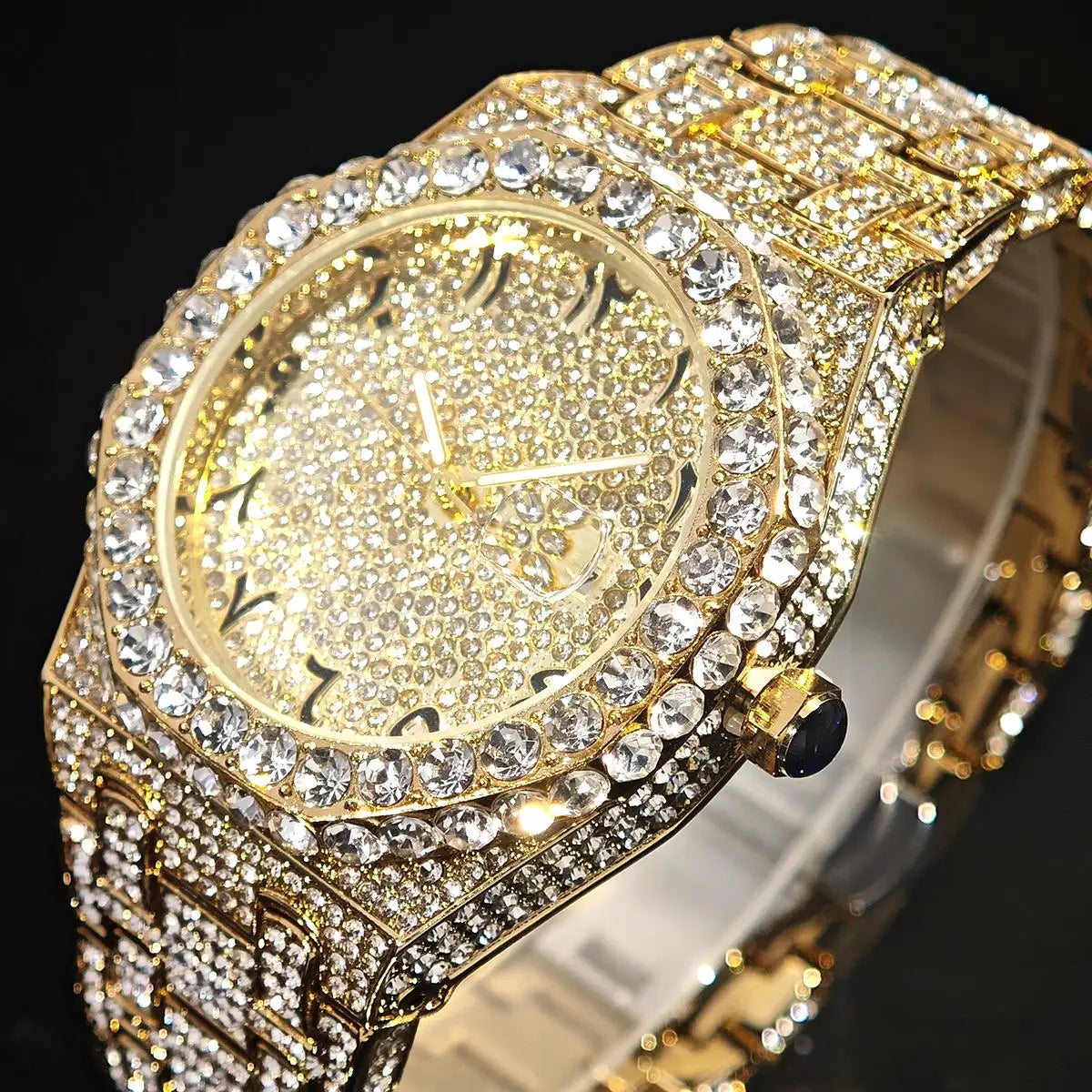 UNIGUET Herren-Hip-Hop-Uhr