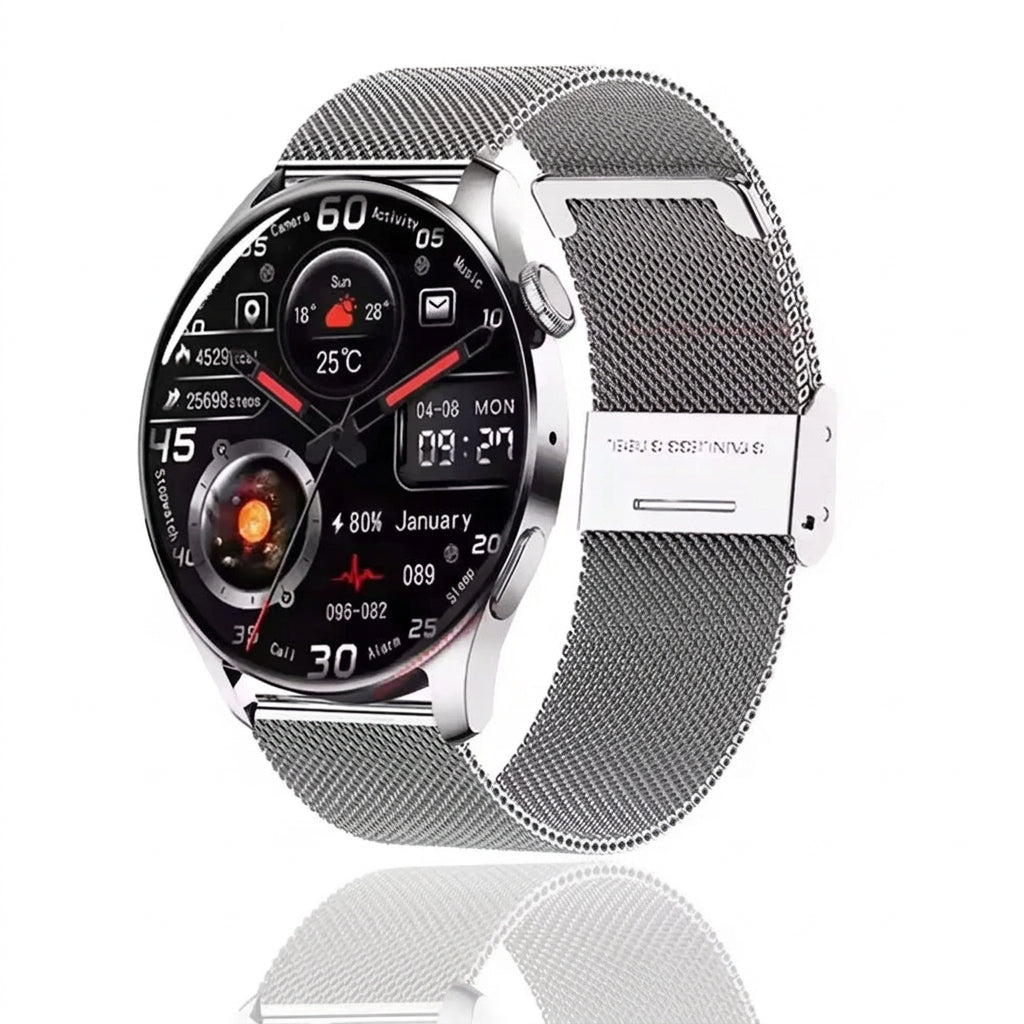 OLA ESPORTE Round Unisex Smart Watch for Android or iOS