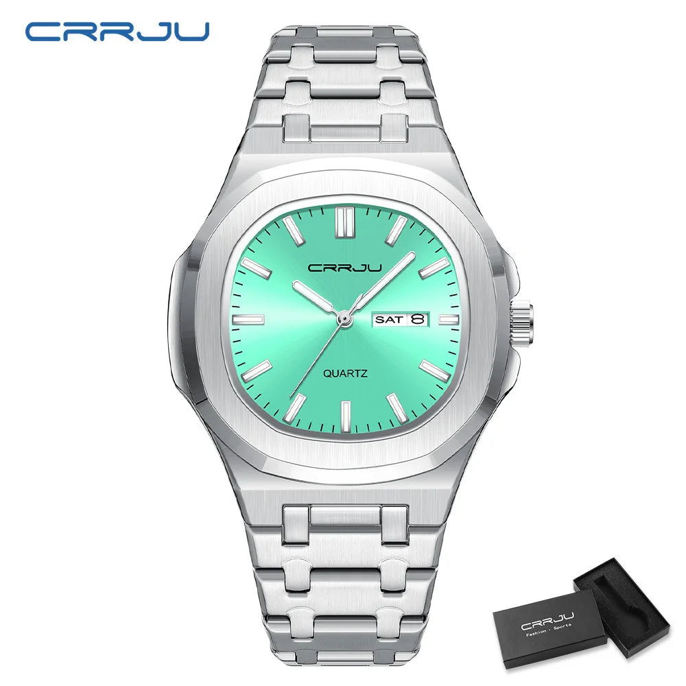 Orologio da uomo in acciaio inossidabile CRRJU