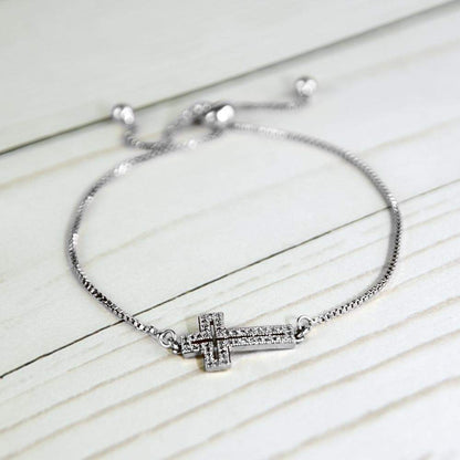 Cross Bracelet -Silver