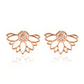 Crystal Earrings -Gold
