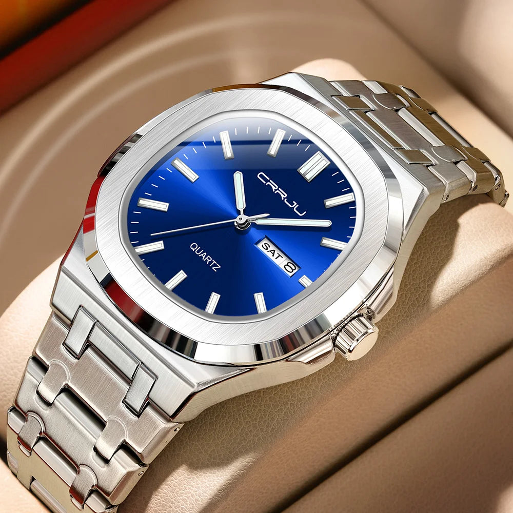 Orologio da uomo in acciaio inossidabile CRRJU
