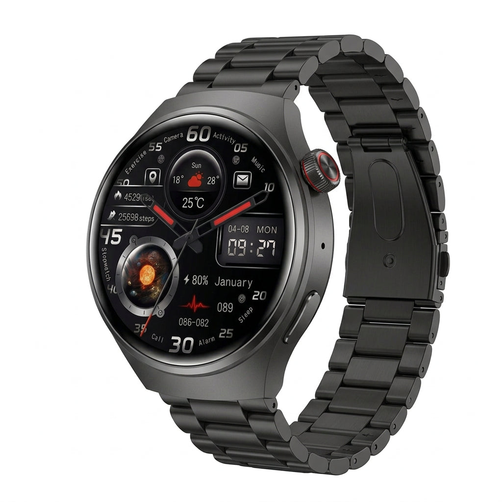 OLA ESPORTE Round Unisex Smart Watch for Android or iOS