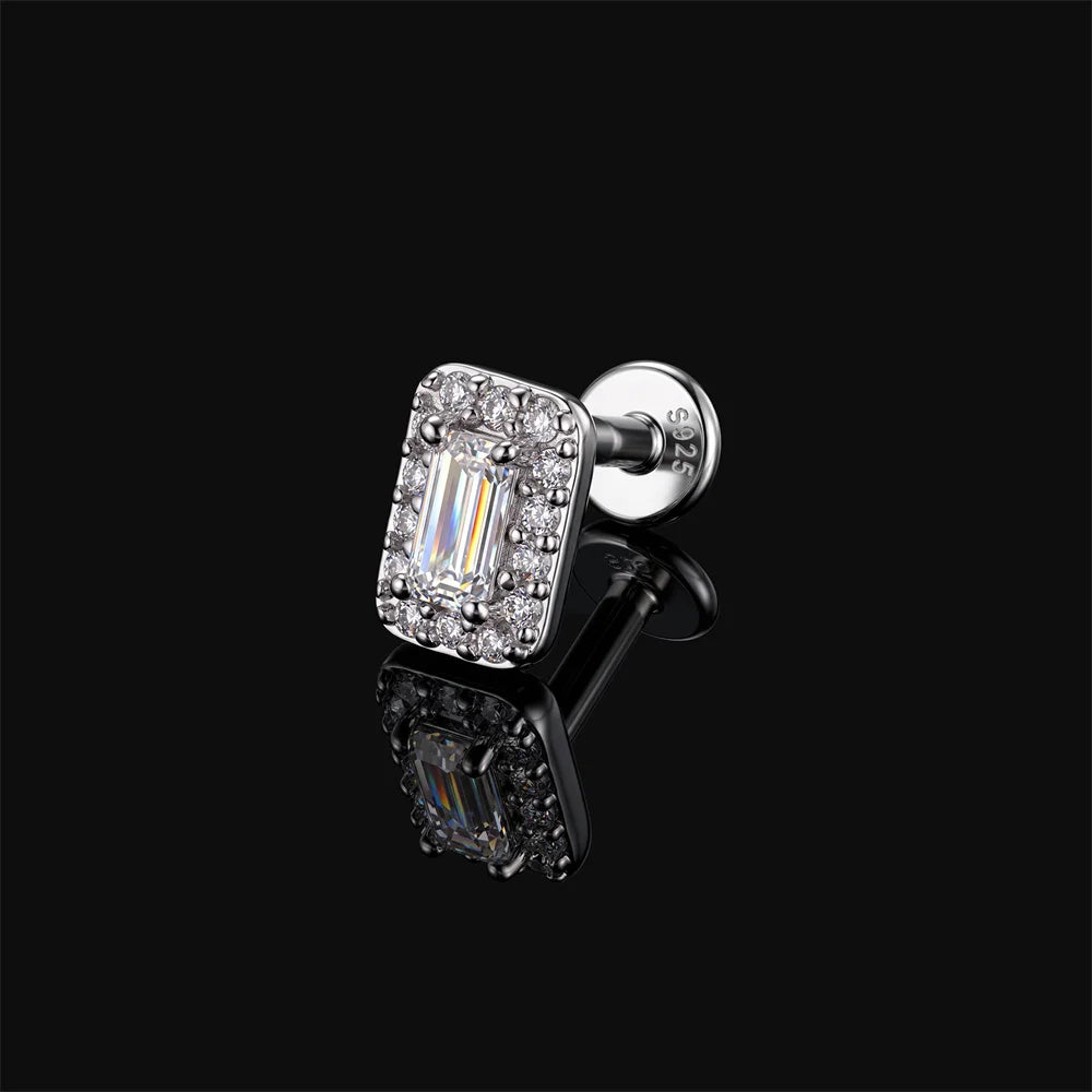 AIDE Certified Moissanite Earrings 925 Sterling Silver Piercing Woman Jewelry Water drops stars moon tassels flowers leaves Gift
