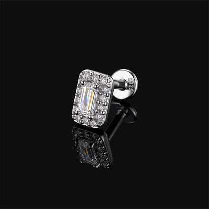 AIDE Certified Moissanite Earrings 925 Sterling Silver Piercing Woman Jewelry Water drops stars moon tassels flowers leaves Gift