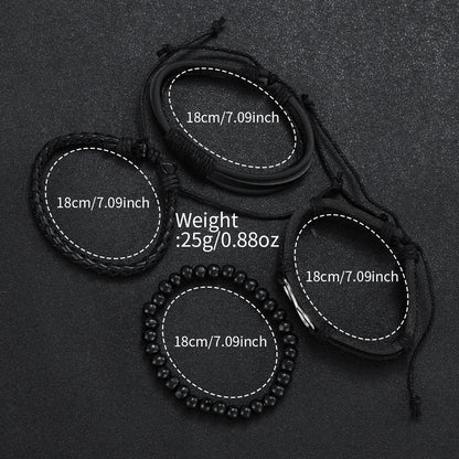 RUNERR Set Orologio da Uomo Nero