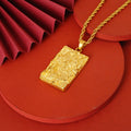 Luxury 24K 9999 Pure Gold real gold Men's Pendant Changsheng General Fu Brand Necklace Pendant