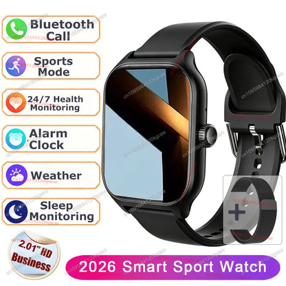 OLA ESPORTE Rectangle Unisex Smart Watch for Android or iOS