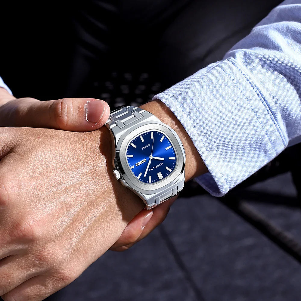 Orologio da uomo in acciaio inossidabile CRRJU