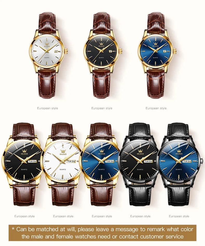 OLEVS Couples Watch