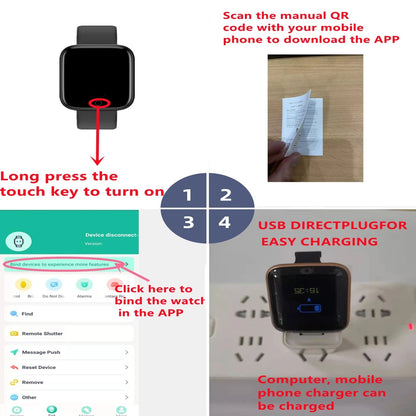 CHAOGENB Smartwatch für Android oder iOS