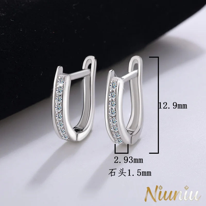 S925 Silver Moissanite Mood Earrings Are Classic and Simple, Luxurious and High-end