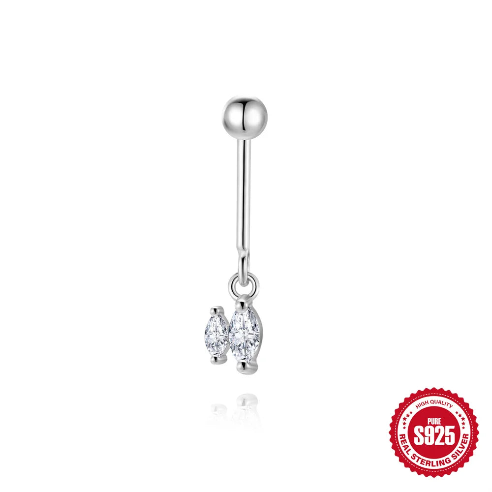 AIDE Certified Moissanite Earrings 925 Sterling Silver Piercing Woman Jewelry Water drops stars moon tassels flowers leaves Gift