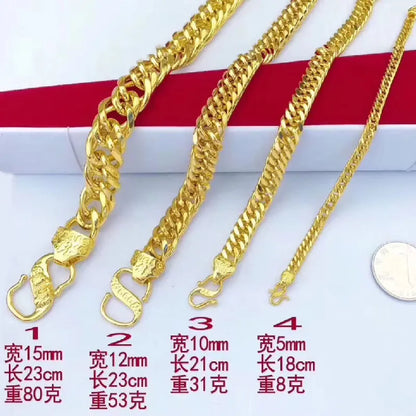 9999 24K real gold jewelry