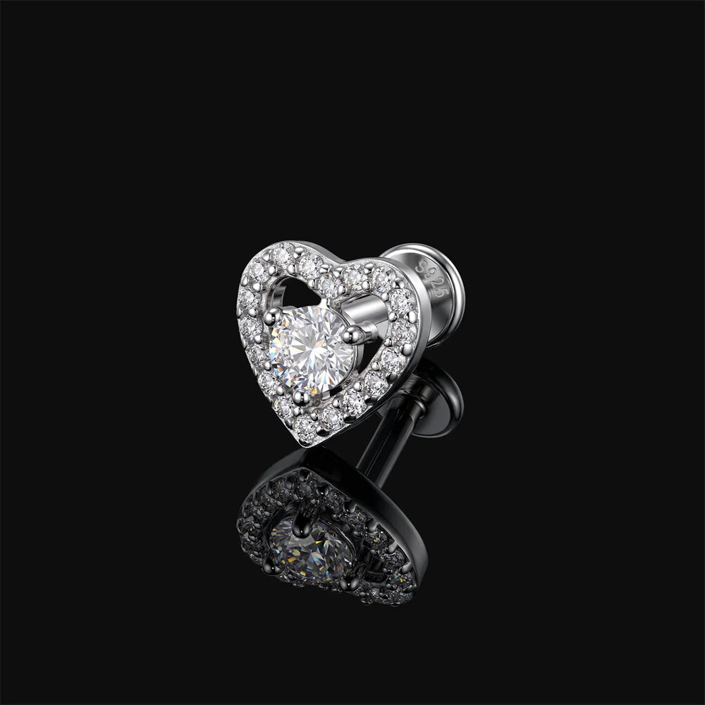 AIDE Certified Moissanite Earrings 925 Sterling Silver Piercing Woman Jewelry Water drops stars moon tassels flowers leaves Gift