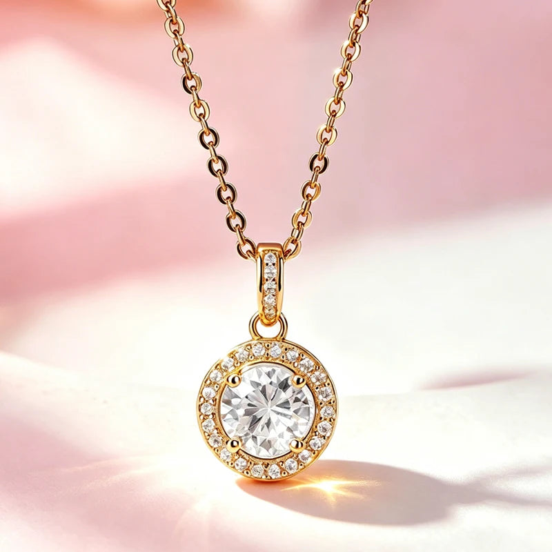 AITERNITY Moissanite Pendant Necklace