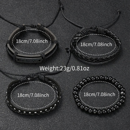 RUNERR Set Orologio da Uomo Nero