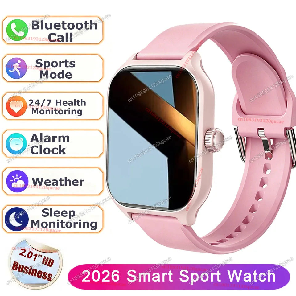 OLA ESPORTE Rectangle Unisex Smart Watch for Android or iOS