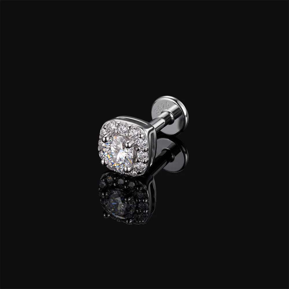AIDE Certified Moissanite Earrings 925 Sterling Silver Piercing Woman Jewelry Water drops stars moon tassels flowers leaves Gift