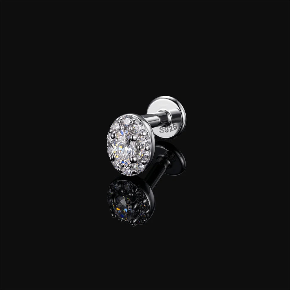 AIDE Certified Moissanite Earrings 925 Sterling Silver Piercing Woman Jewelry Water drops stars moon tassels flowers leaves Gift