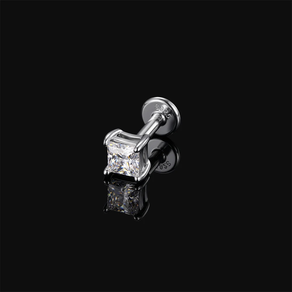 AIDE Certified Moissanite Earrings 925 Sterling Silver Piercing Woman Jewelry Water drops stars moon tassels flowers leaves Gift