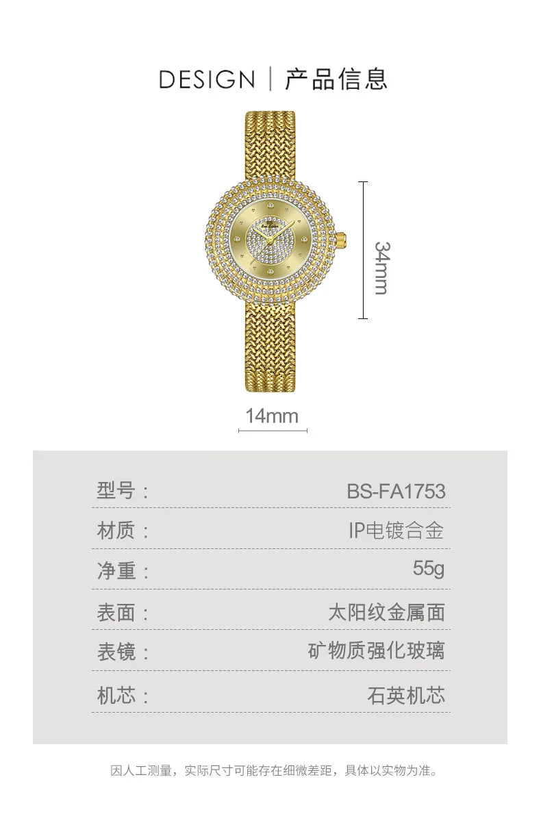 Luxury Relogios Feminino Watch