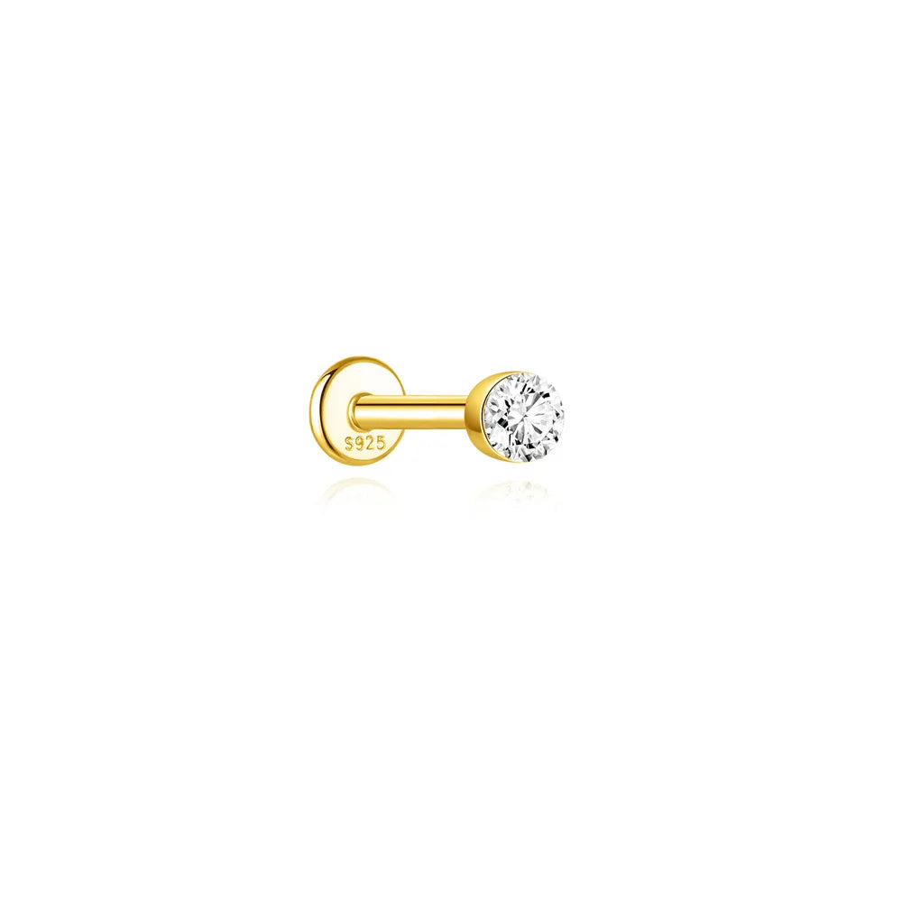 AIDE Certified Moissanite Earrings 925 Sterling Silver Piercing Woman Jewelry Water drops stars moon tassels flowers leaves Gift