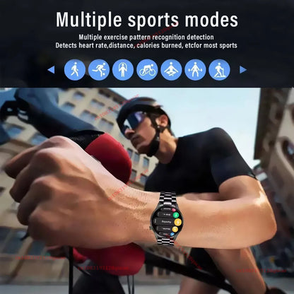 OLA ESPORTE Round Unisex Smart Watch for Android or iOS