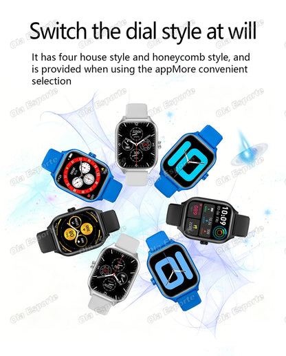 OLA ESPORTE Rectangle Unisex Smart Watch for Android or iOS