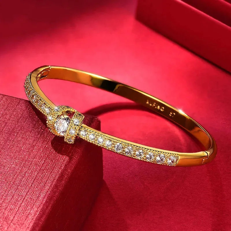 AU999 Gold Bracelet Diamond