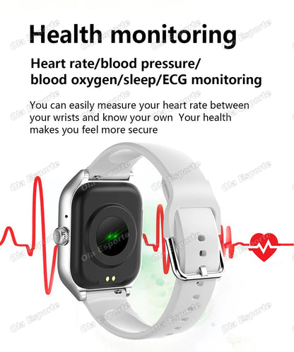 OLA ESPORTE Rectangle Unisex Smart Watch for Android or iOS