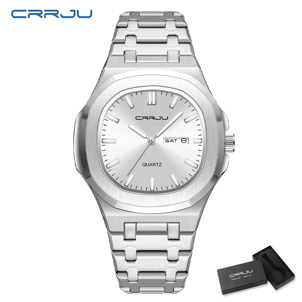 Orologio da uomo in acciaio inossidabile CRRJU