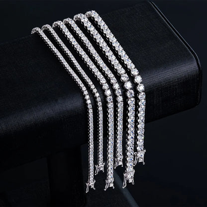The Classic 925 Sterling Silver Moissanite Tennis Bracelet