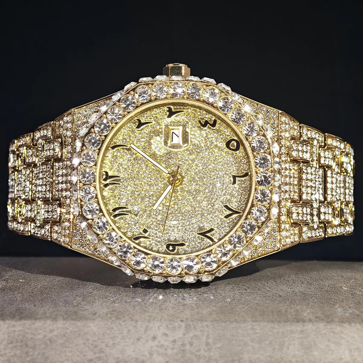 UNIGUET Herren-Hip-Hop-Uhr