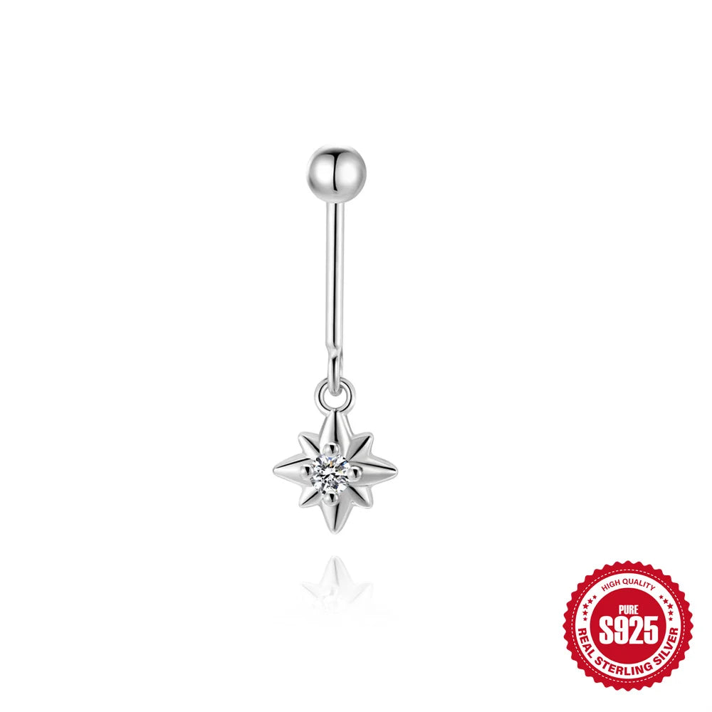 AIDE Certified Moissanite Earrings 925 Sterling Silver Piercing Woman Jewelry Water drops stars moon tassels flowers leaves Gift