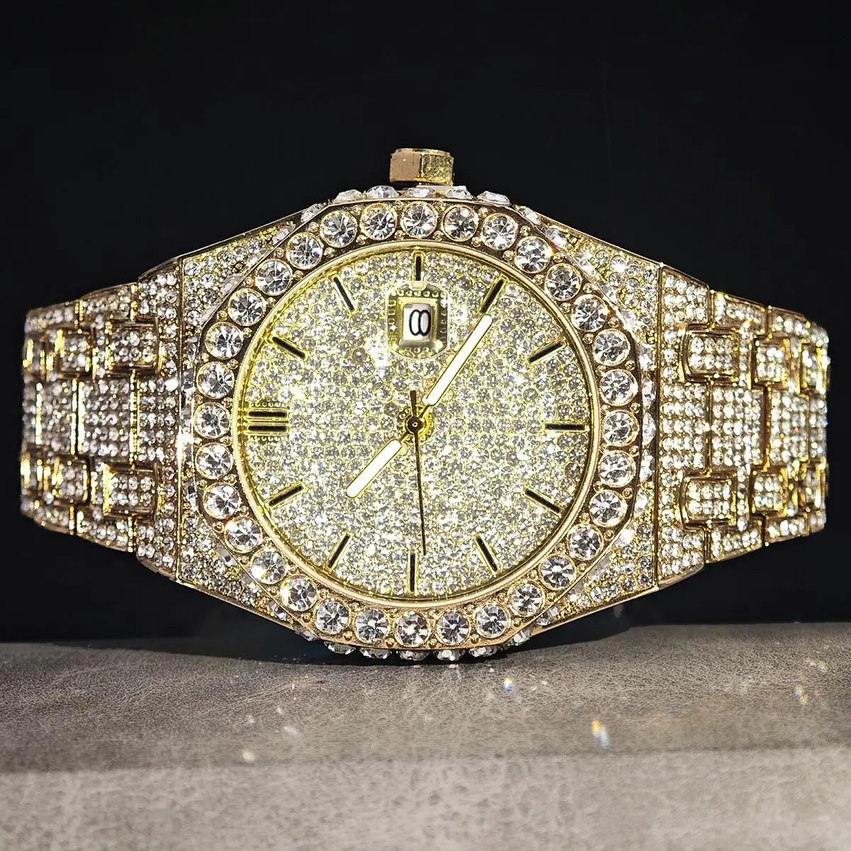 UNIGUET Herren-Hip-Hop-Uhr