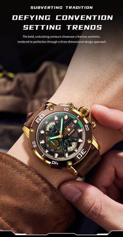 Orologi cronografici da uomo PLAYBOY, resistenti all&
