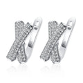 New 925 Sterling Silver Earrings Moissanite Beautiful Fashion for Women Wedding Jewelry Classic Female Accessories Gifts party