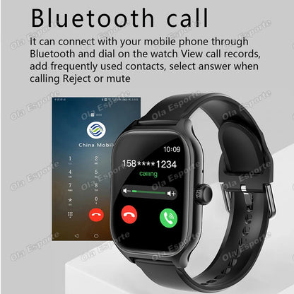 OLA ESPORTE Rectangle Unisex Smart Watch for Android or iOS