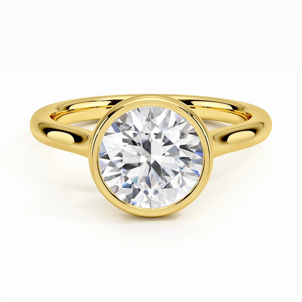 AU585 Gold 14K Rings for Women Lab Grown Ruby Emerald Sapphire Jewelry Round Moissanite Wedding Engagement Ring Wholesale