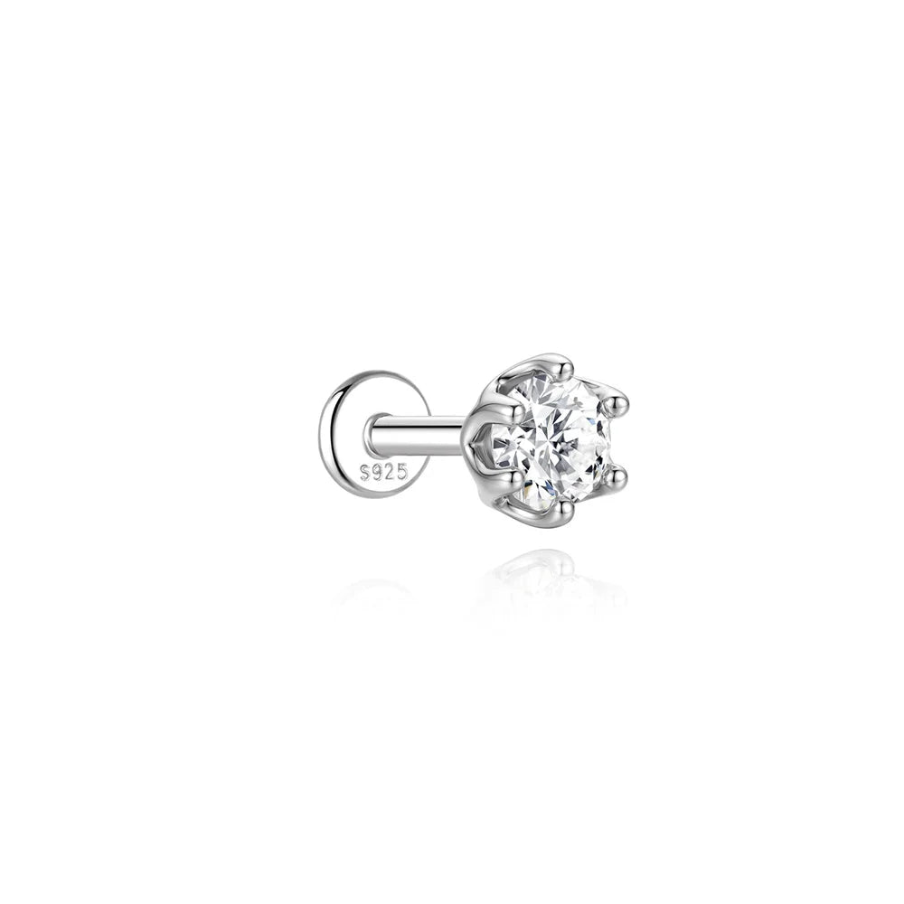 AIDE Certified Moissanite Earrings 925 Sterling Silver Piercing Woman Jewelry Water drops stars moon tassels flowers leaves Gift