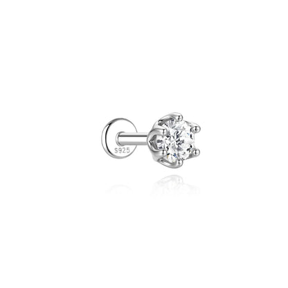AIDE Certified Moissanite Earrings 925 Sterling Silver Piercing Woman Jewelry Water drops stars moon tassels flowers leaves Gift
