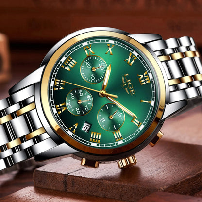 LIGE Relojes Hombre Chronograph Watch