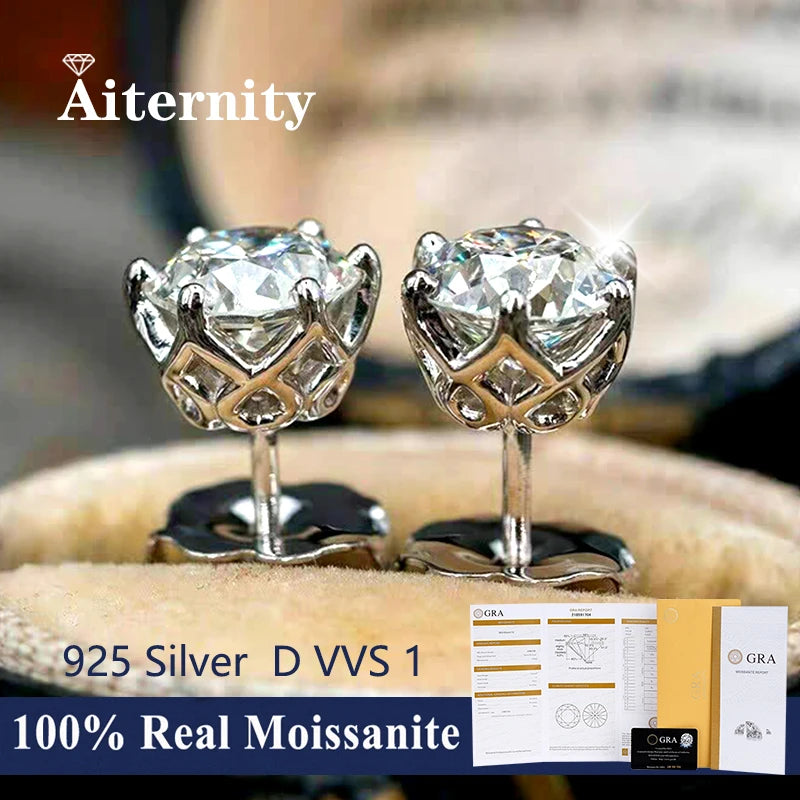  GRA Moissanite Earrings