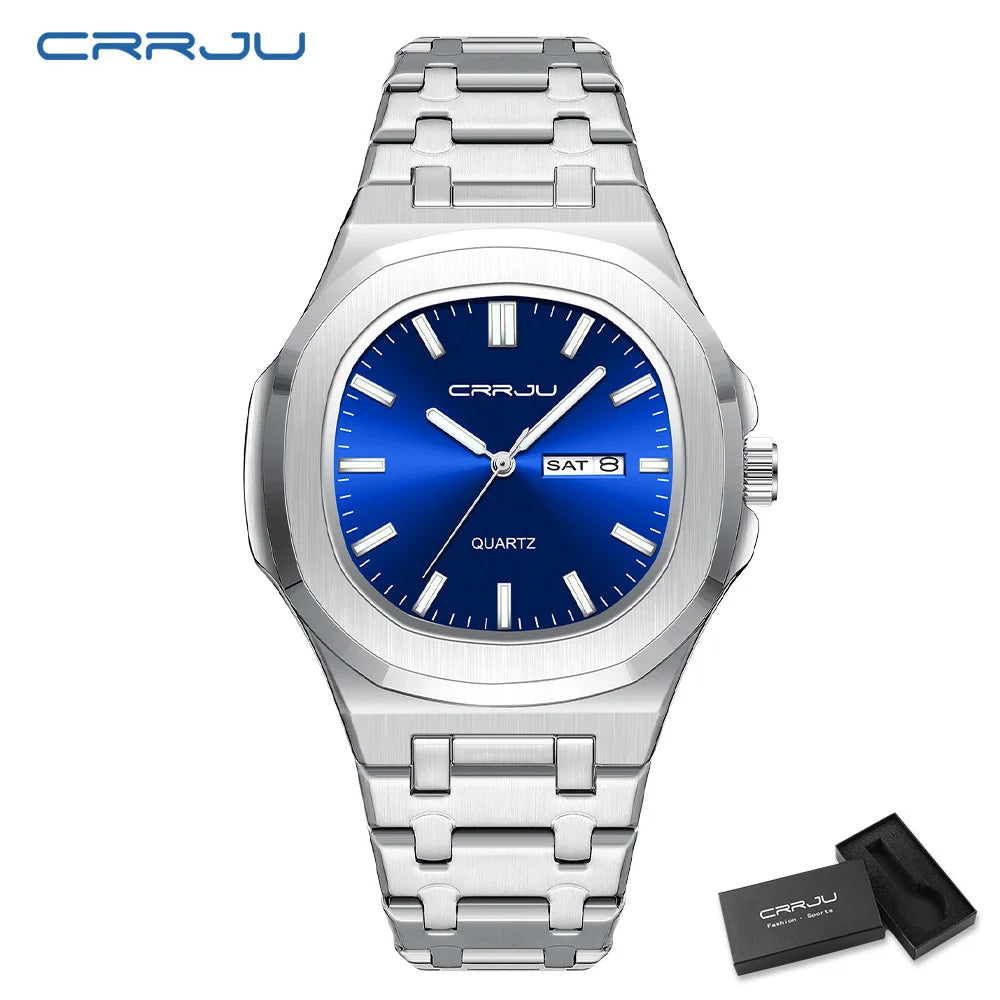 Orologio da uomo in acciaio inossidabile CRRJU