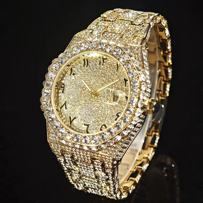 UNIGUET Herren-Hip-Hop-Uhr